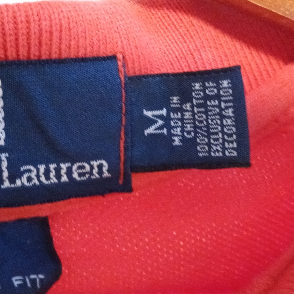 🌞RARE Polo Ralph Lauren🌞 - Red-Orange-Yellow Ombre Big Pony S/S Polo - Picture 5 of 14